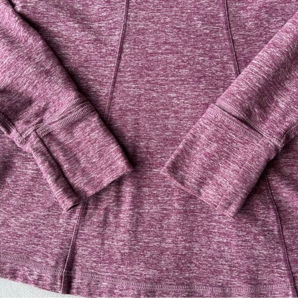 Lululemon ~ Run Your Heart Out Pullover ~ Heathered Plum ~ Womens Size 6 - Picture 4 of 16